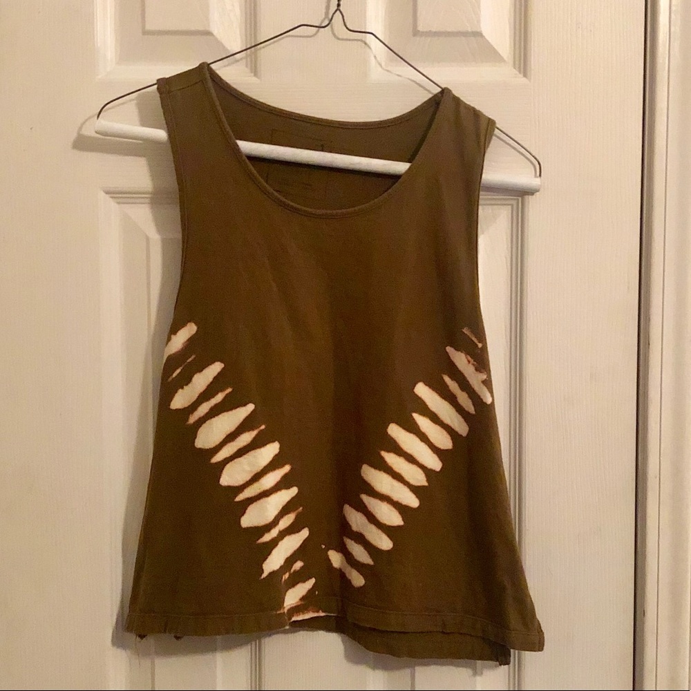 Olive and cream tank top free people